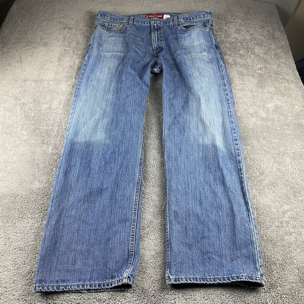 Vintage Levis 529 Straight Jeans Men 38x32 Blue Medium Wash Mid Rise 100% Cotton